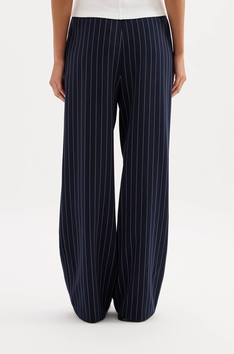 NUDE LUCY Maree Pinstripe Pant MIDNIGHT STRIPE