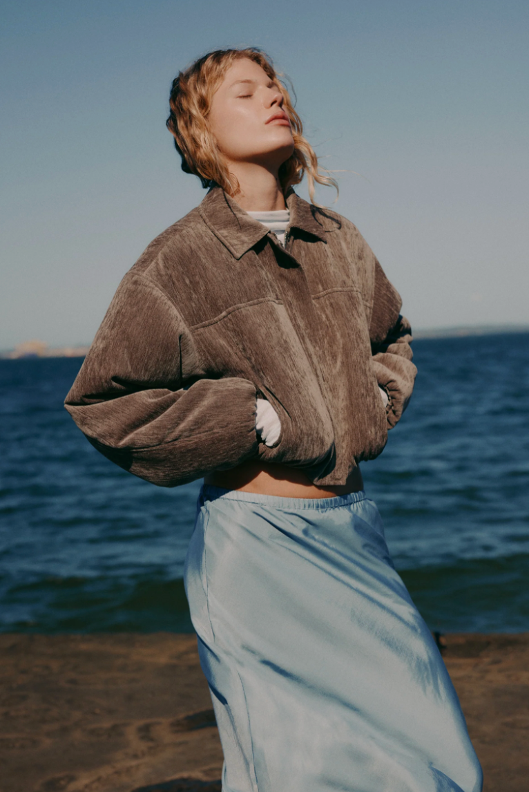 NUDE LUCY Sabina Bomber DRIFTWOOD