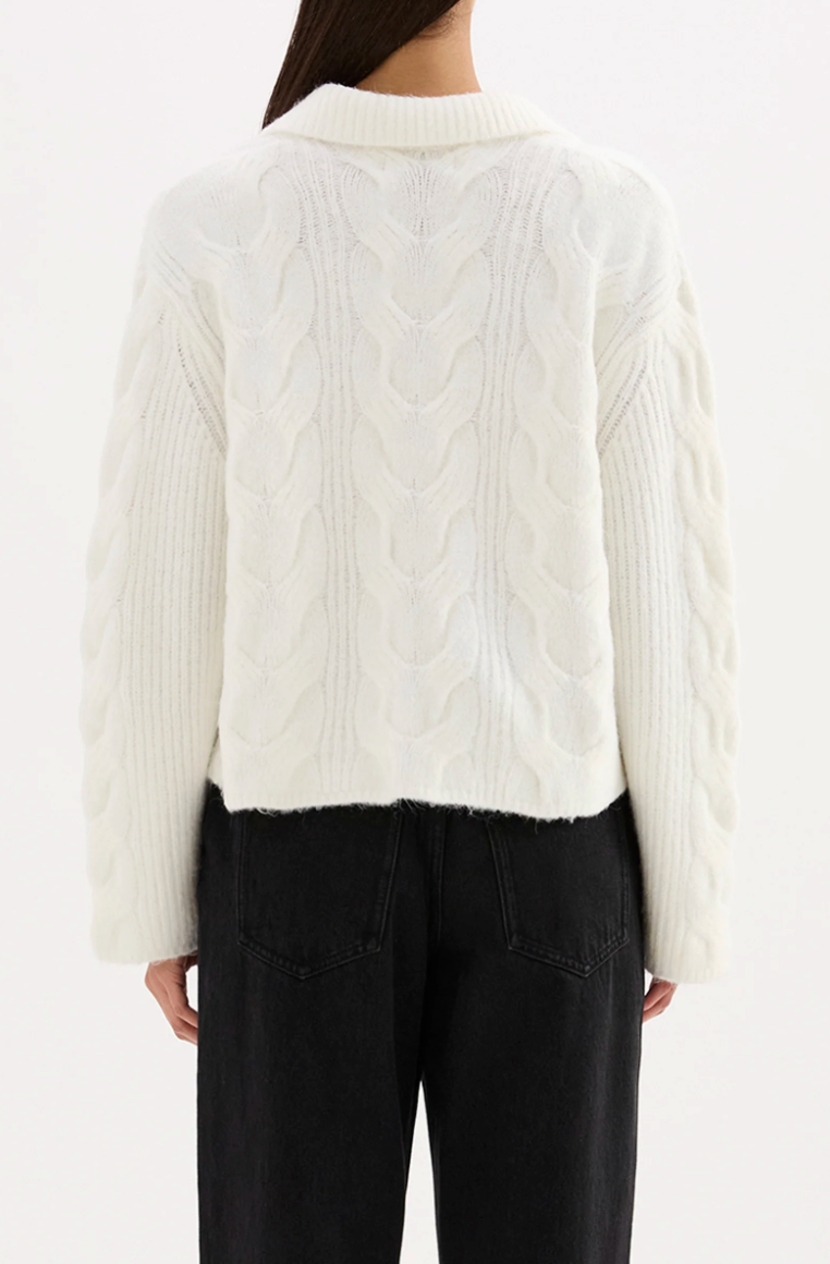 NUDE LUCY Anise Cable Knit SALT