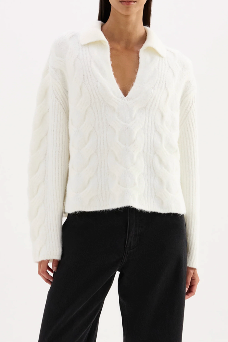 NUDE LUCY Anise Cable Knit SALT