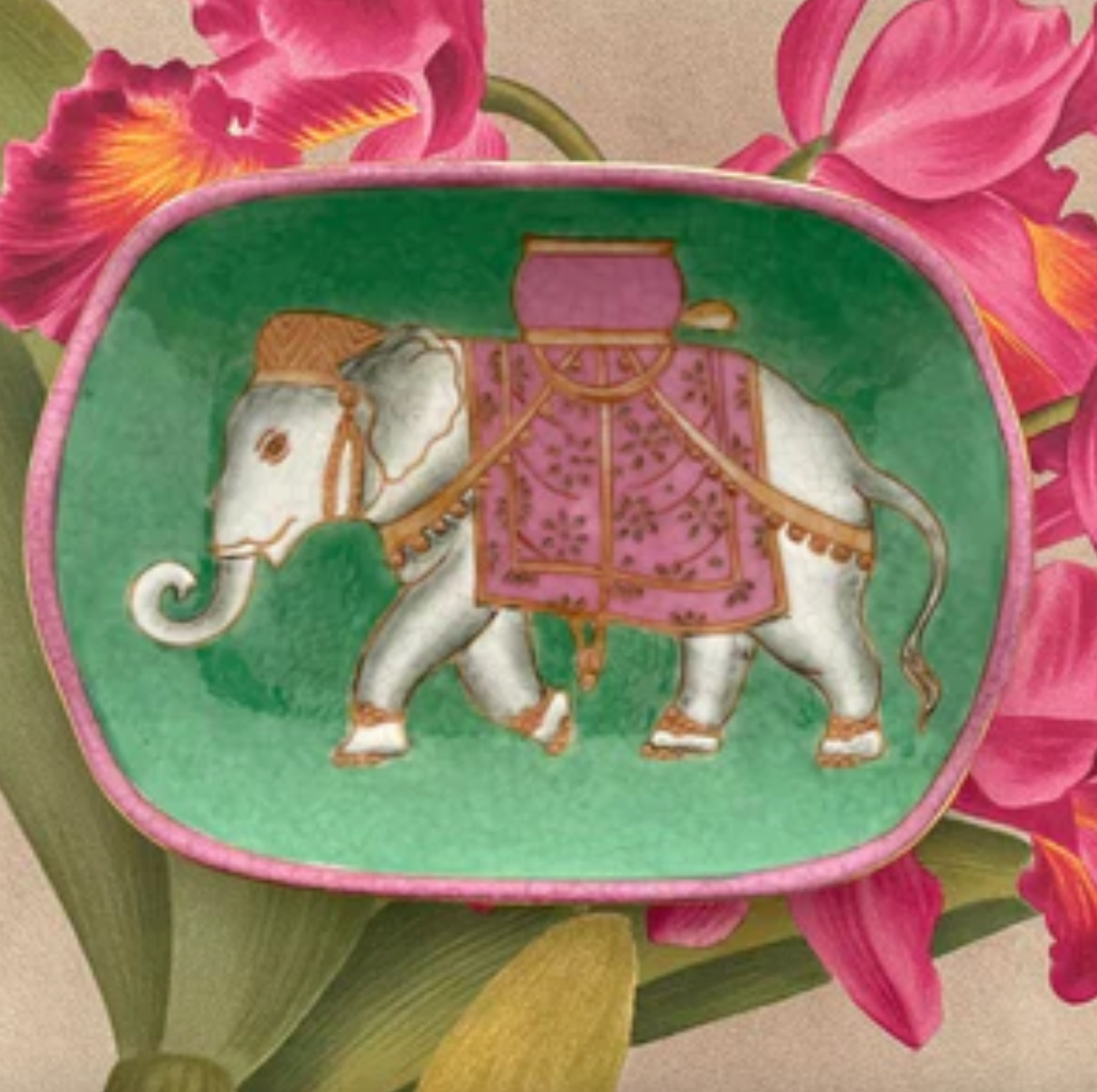 CAM Exotico Savon Dish ELEPHANT