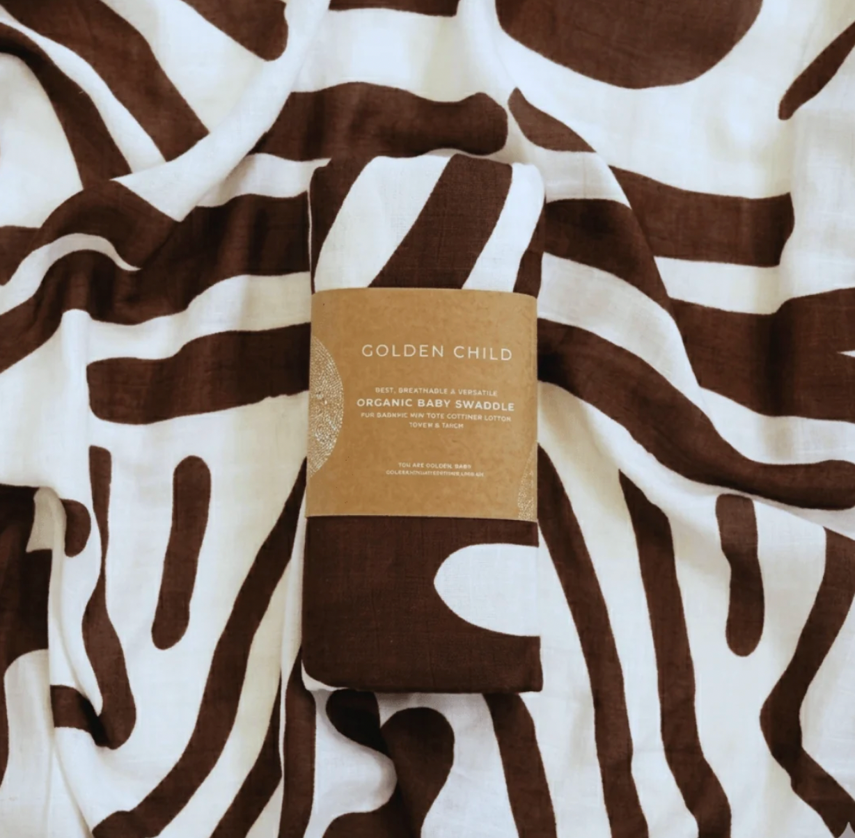GOLDEN CHILD Holiday Swaddle CHOC + MILK