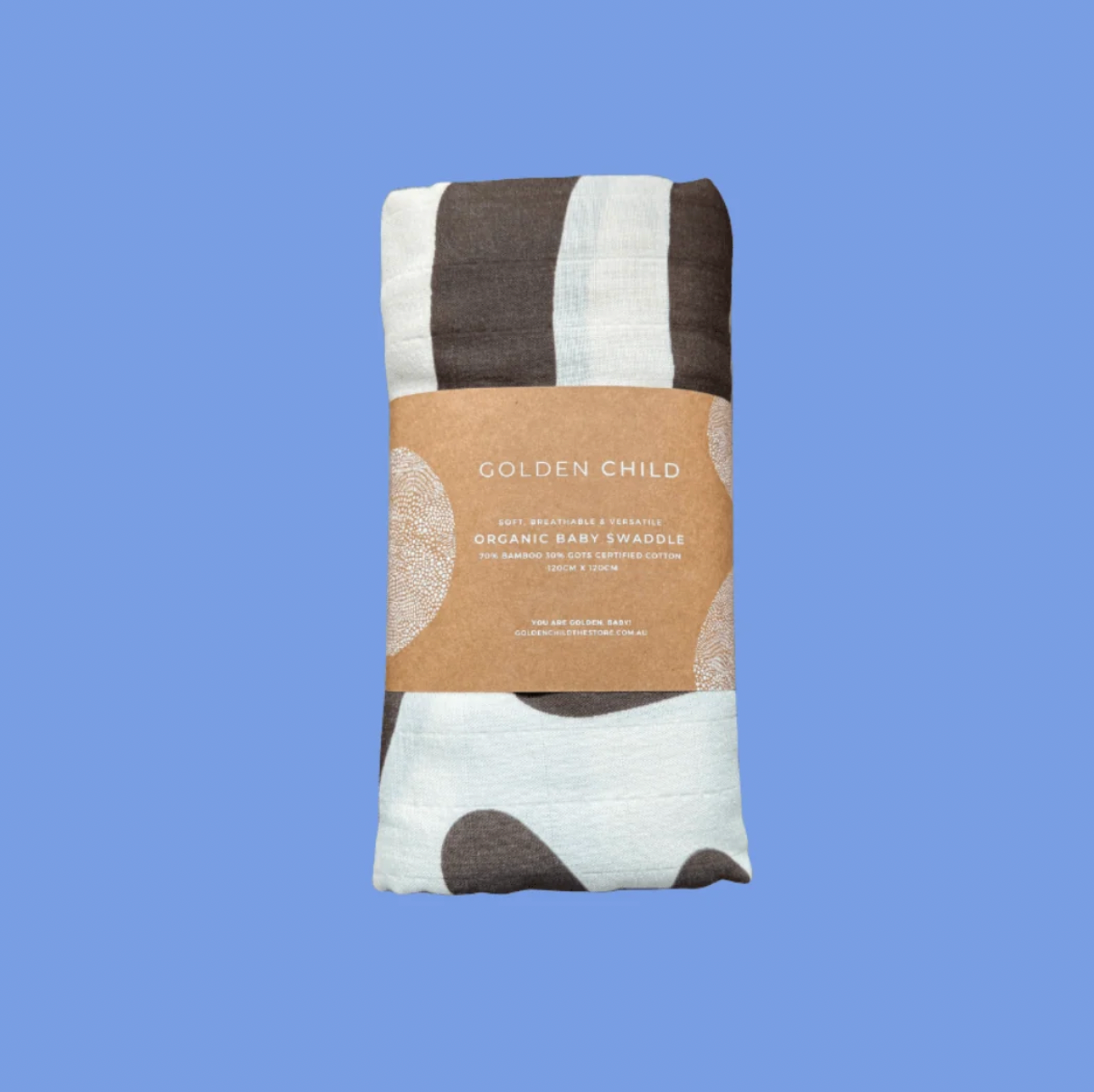 GOLDEN CHILD Holiday Swaddle CHOC + MILK