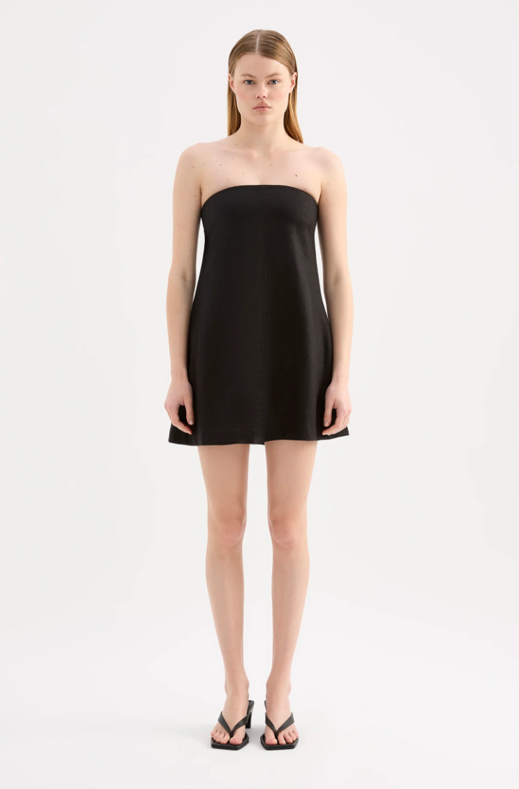 NUDE LUCY Elyse Mini Dress BLACK