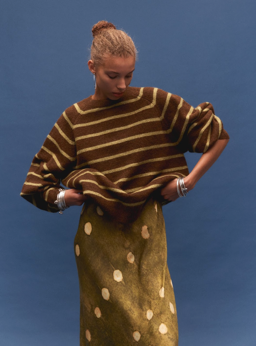 KINGA CSILLA Umore Stripe Knit Jumper