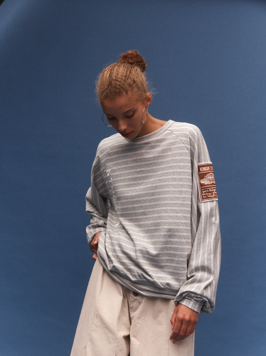 KINGA CSILLA Smoke Stripe Med Jumper