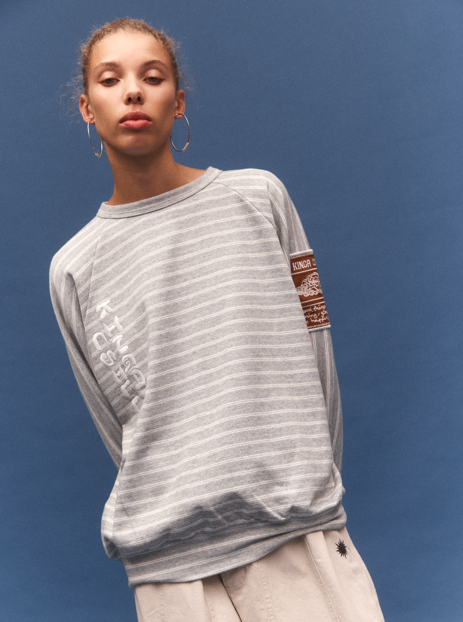KINGA CSILLA Smoke Stripe Med Jumper