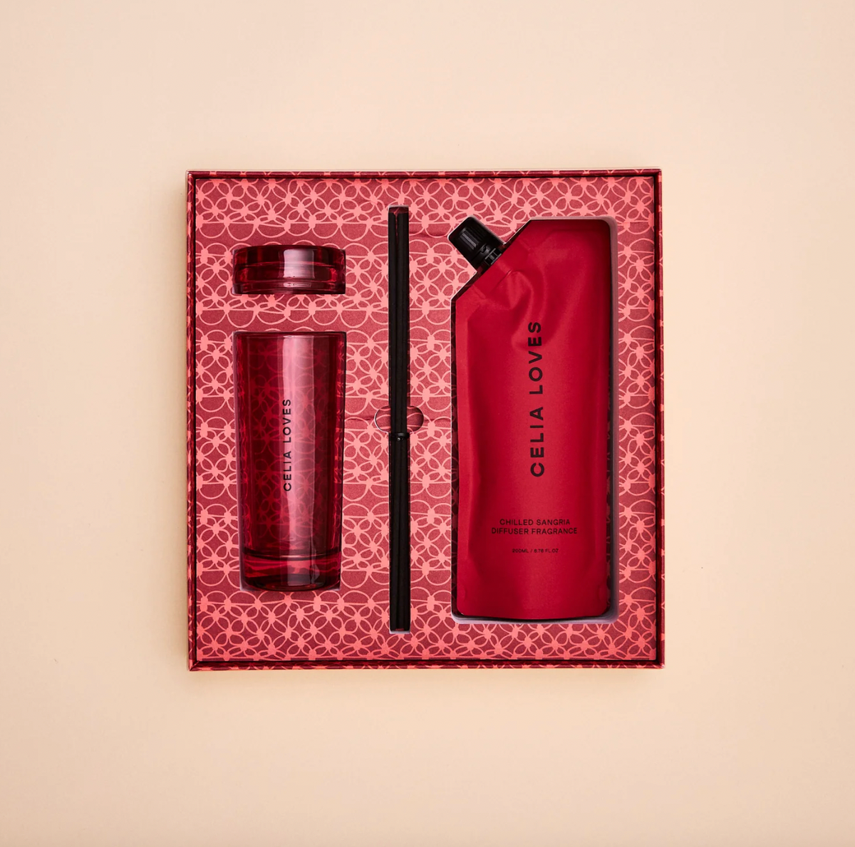 CELIA LOVES 200ml Diffuser Set CHILLED SANGRIA