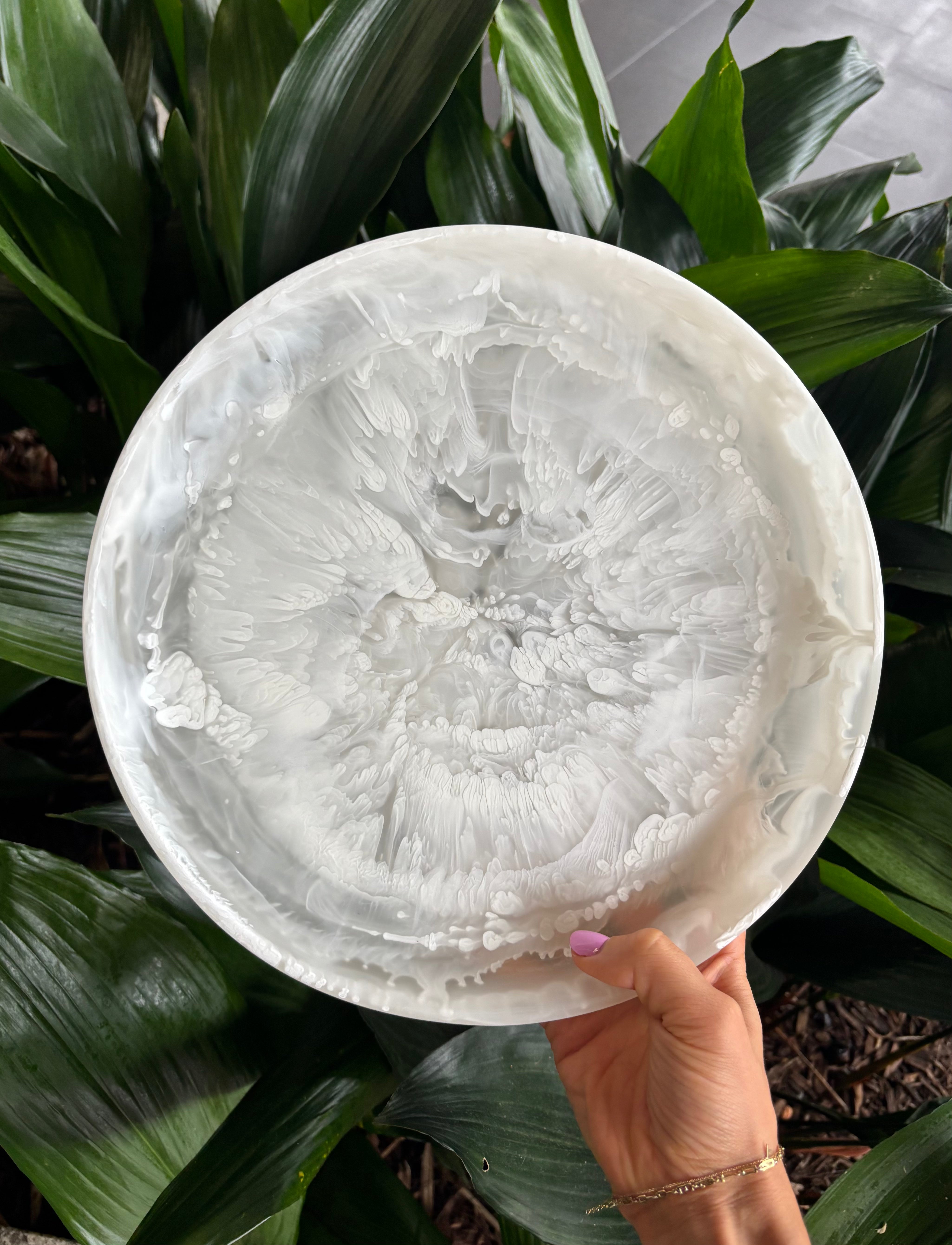 NASHI Signature Round Platter SMALL WHITE