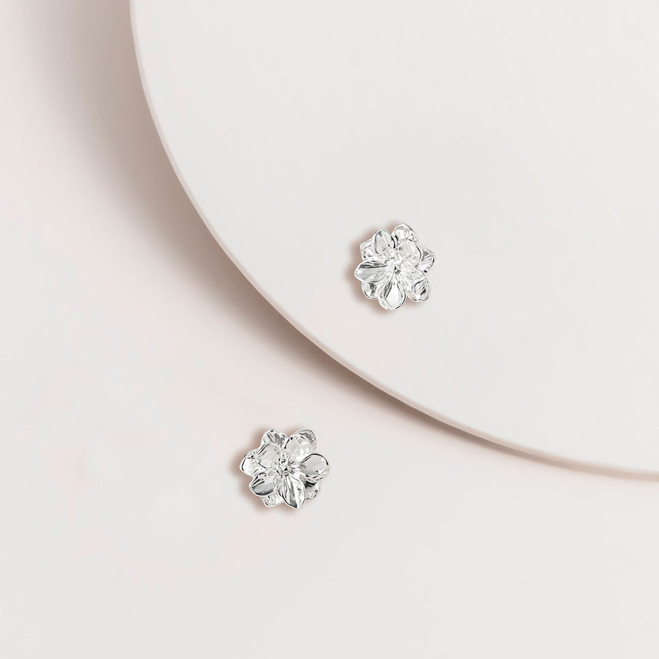 Camellia Earrings SILVER