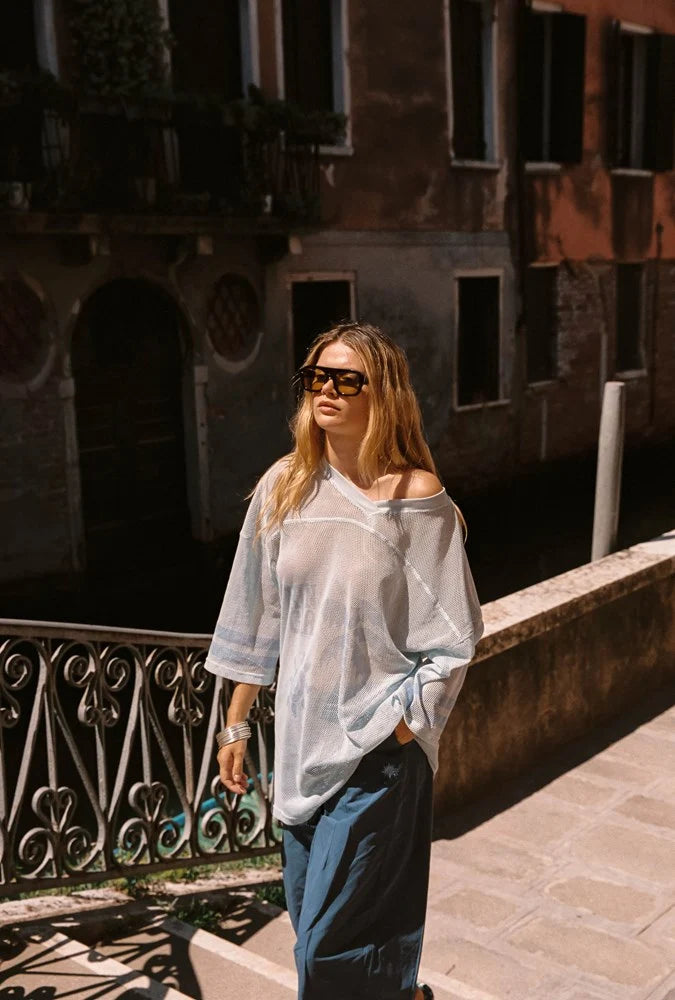 PRE ORDER 2/11 KINGA CSILLA Solana Mesh Lido Tee