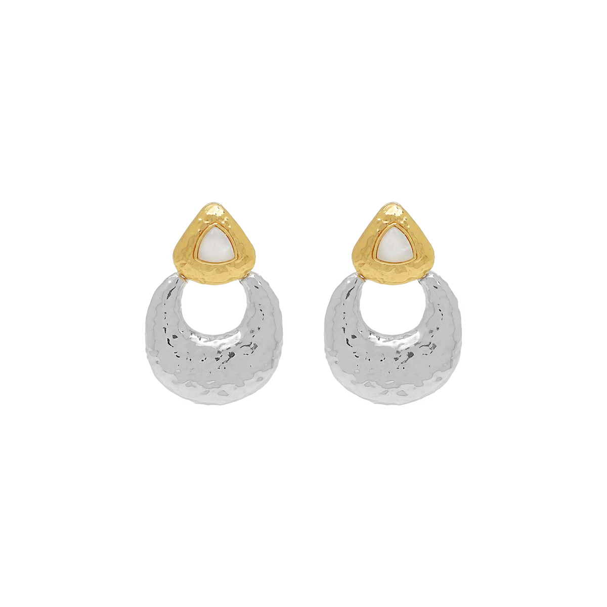 MOUNTAIN & MOON Soleil Earrings TWO TONE