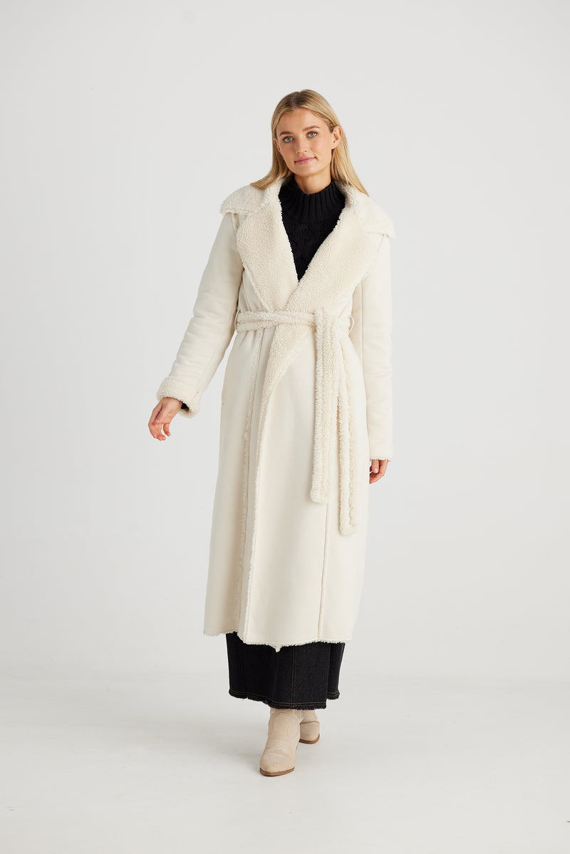 TALISMAN Sterling Coat ECRU