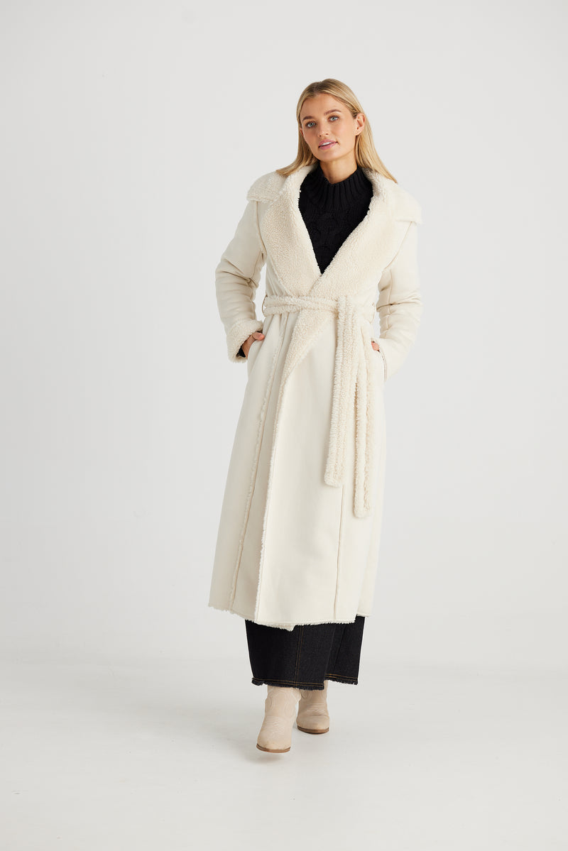 TALISMAN Sterling Coat ECRU