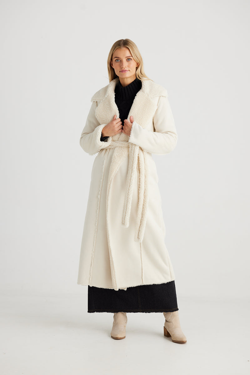 TALISMAN Sterling Coat ECRU