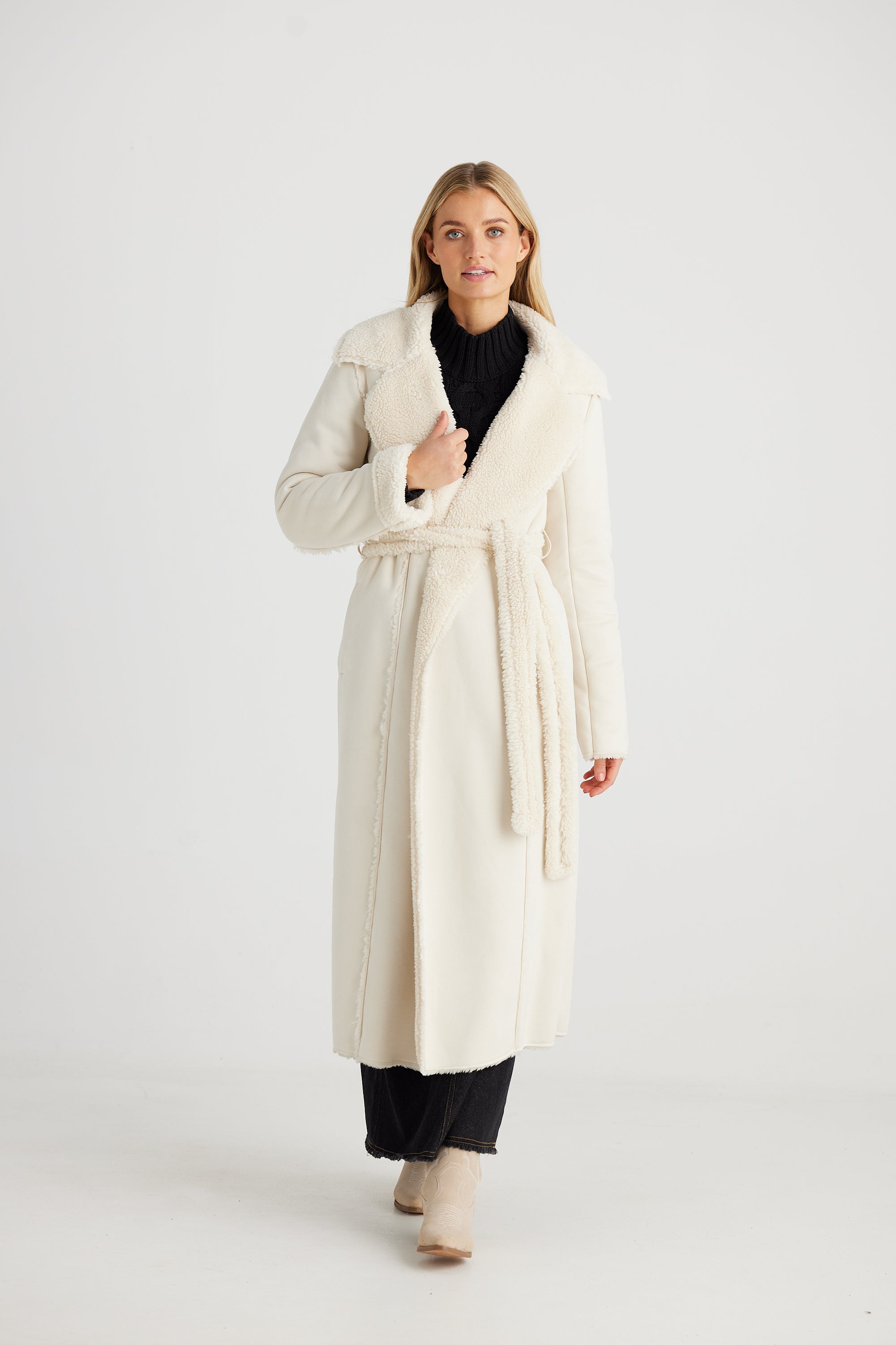 TALISMAN Sterling Coat ECRU