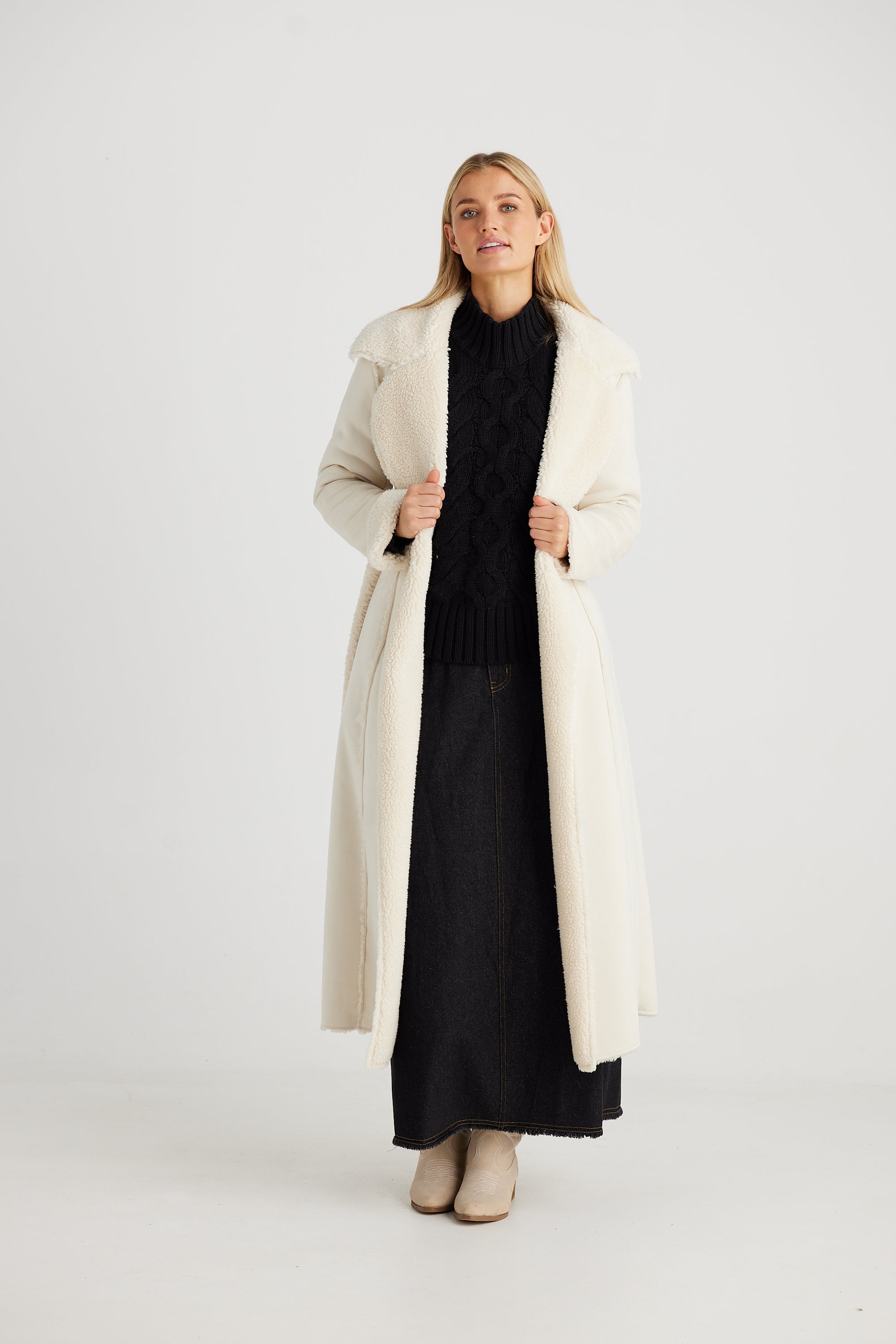 TALISMAN Sterling Coat ECRU