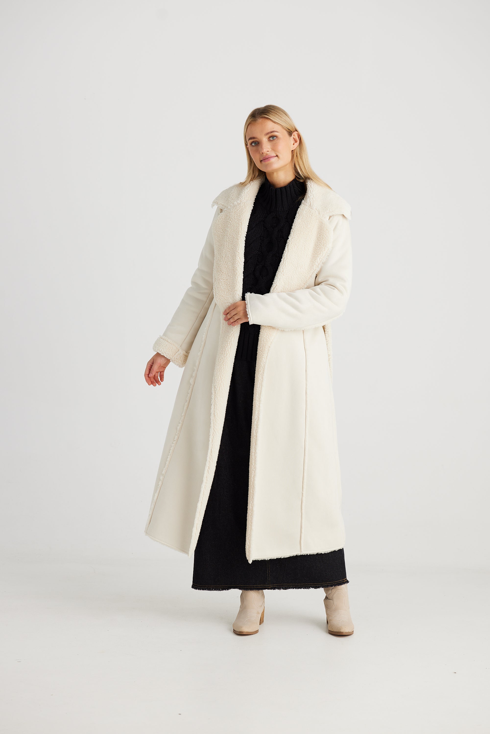 TALISMAN Sterling Coat ECRU