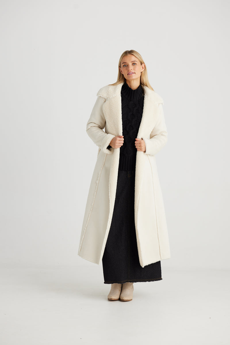 TALISMAN Sterling Coat ECRU