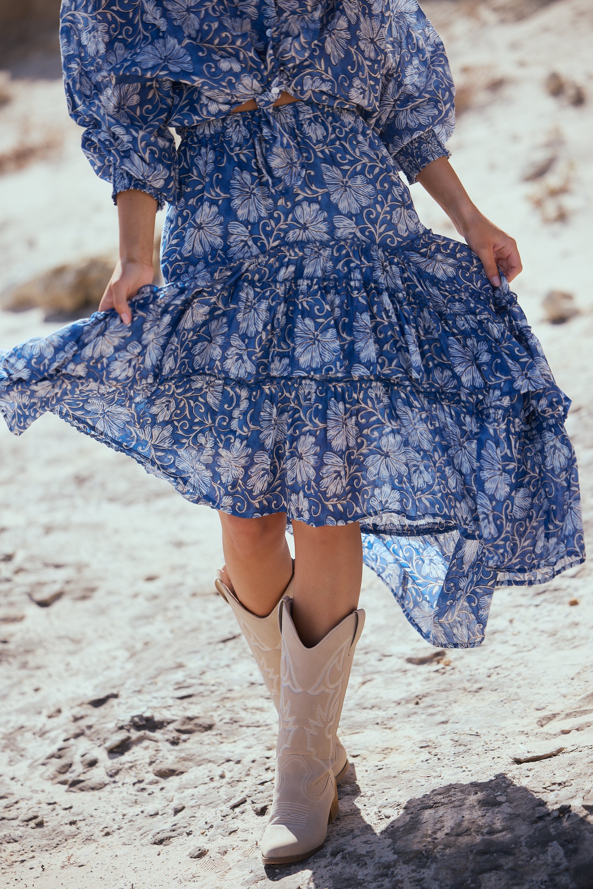 TALISMAN Sassy Skirt BLUE BLOSSOM