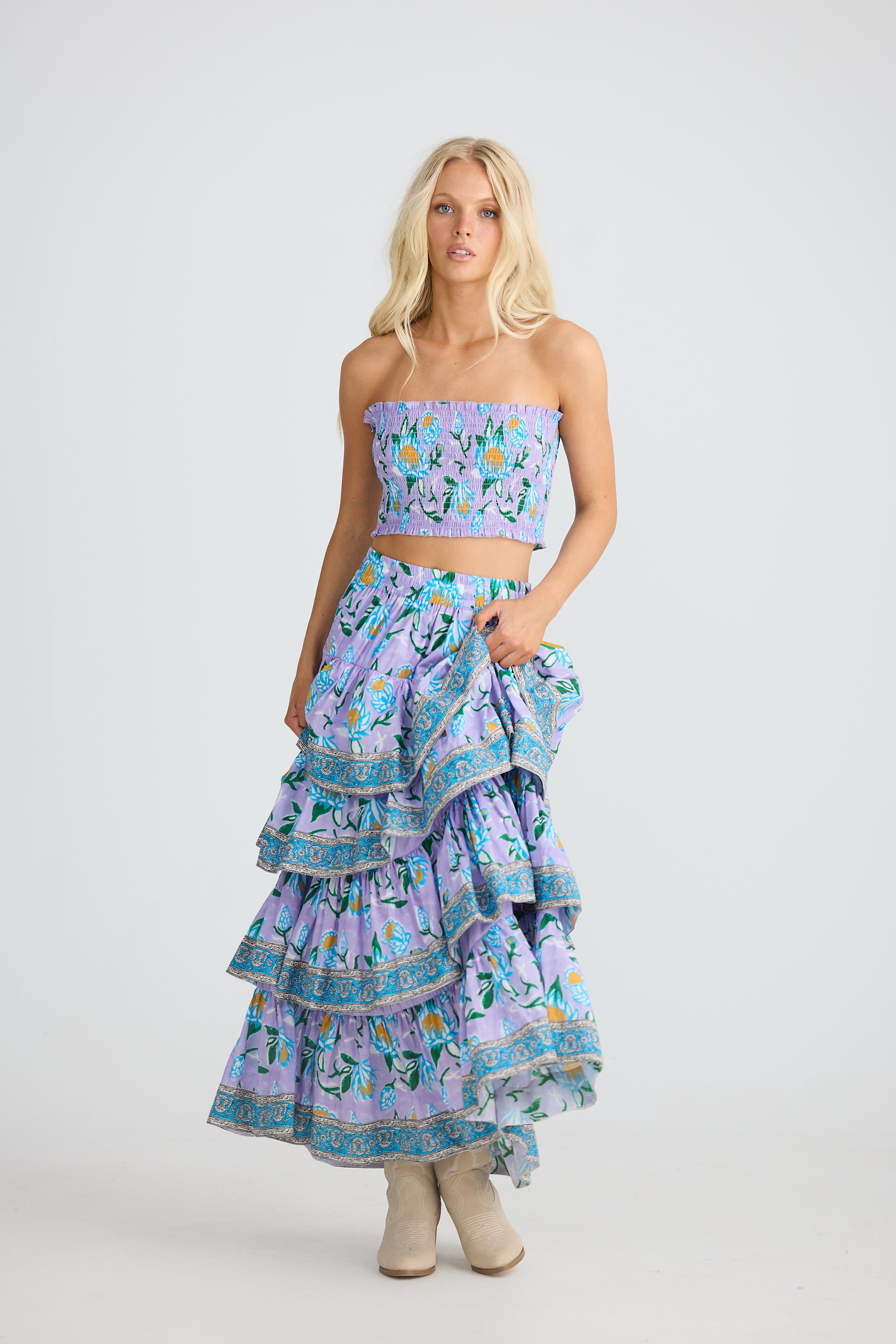 TALISMAN Silvana Skirt LILAC LOTUS