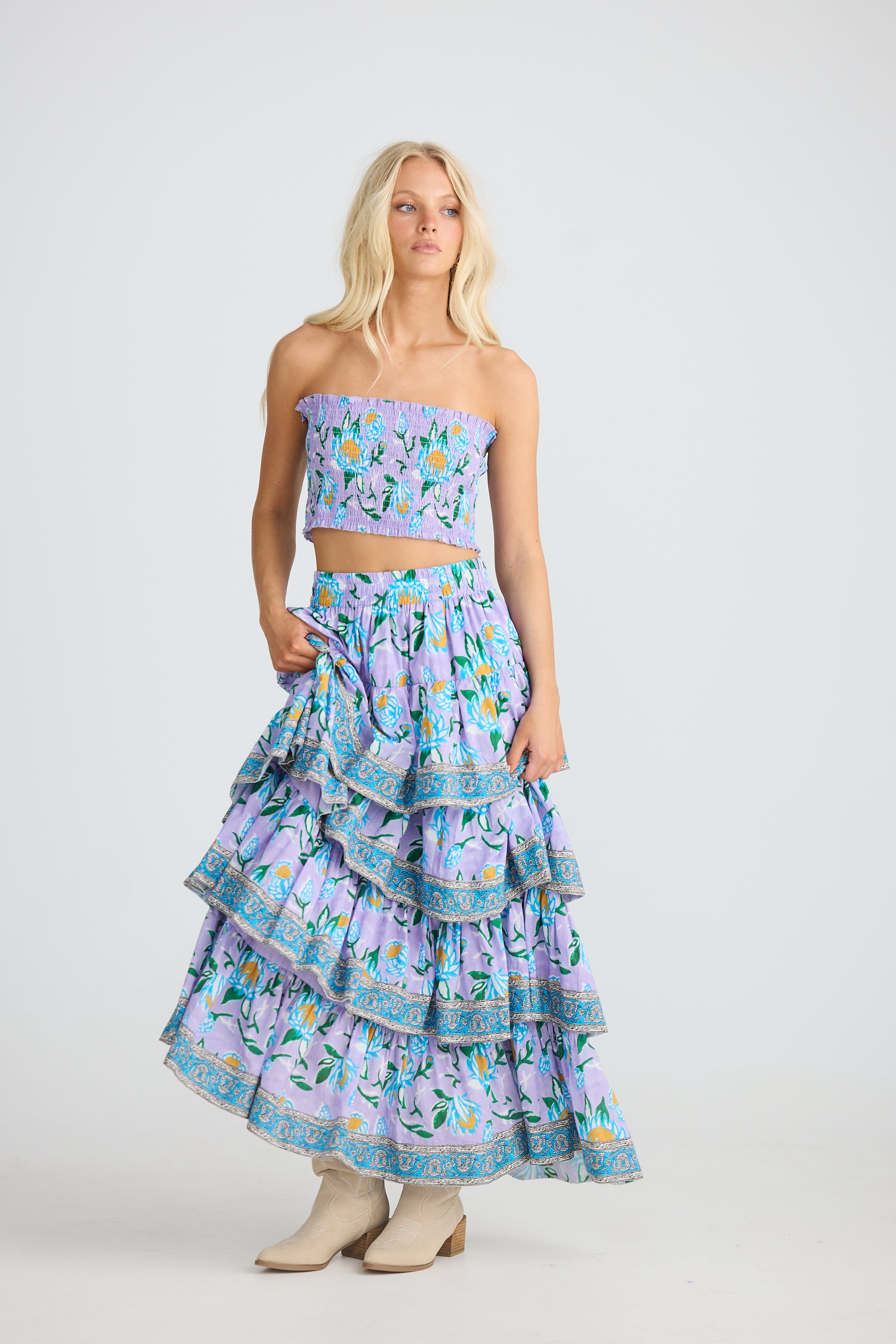 TALISMAN Silvana Skirt LILAC LOTUS