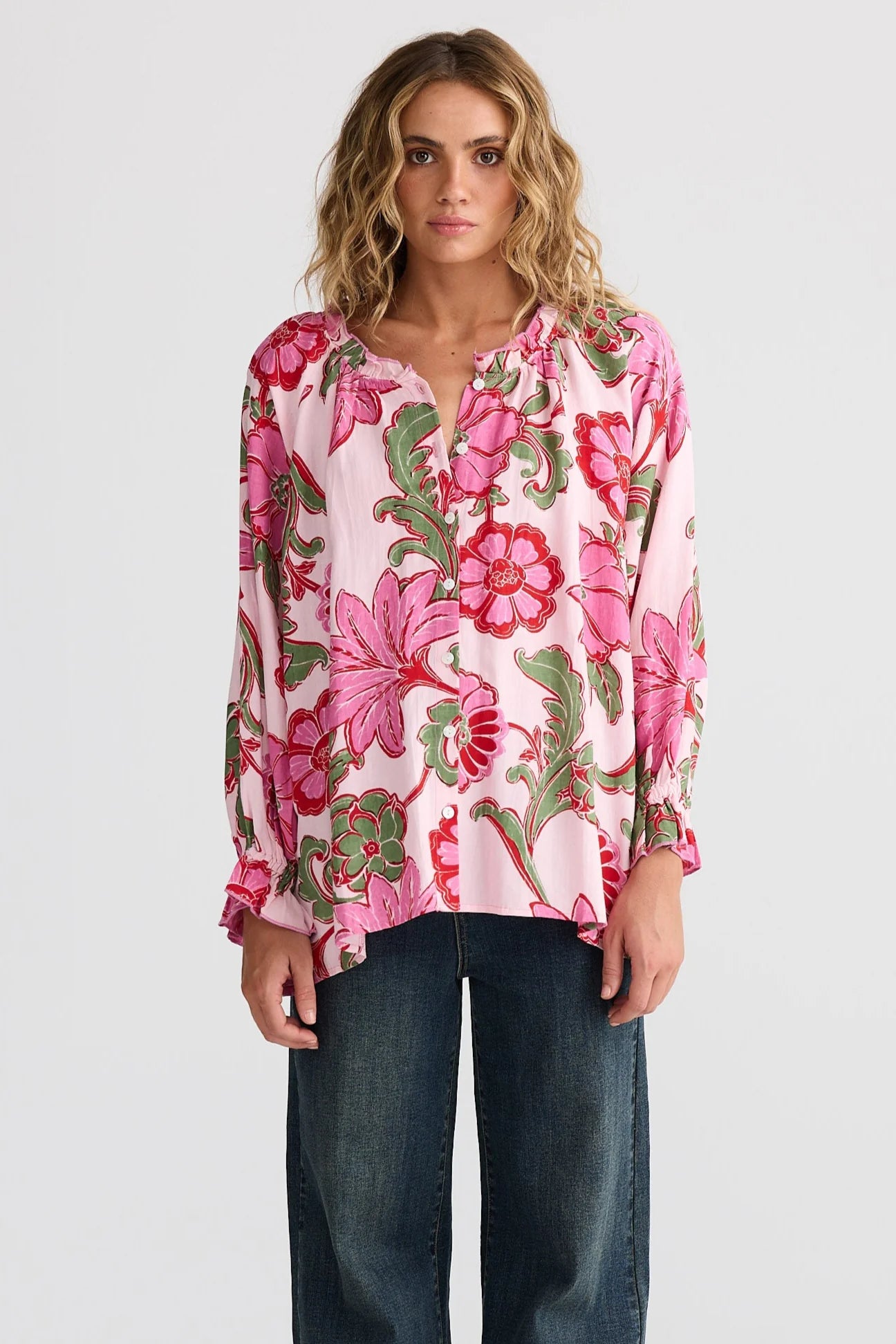 TALISMAN Gemini Blouse PINK IBIZA