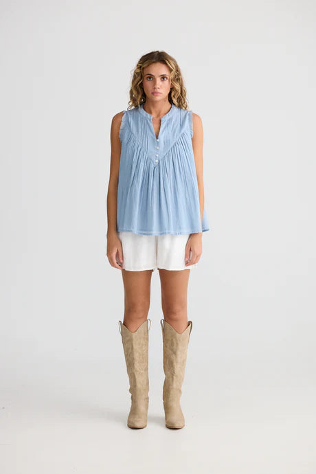 TALISMAN Sprite Sleeveless Top BLUE