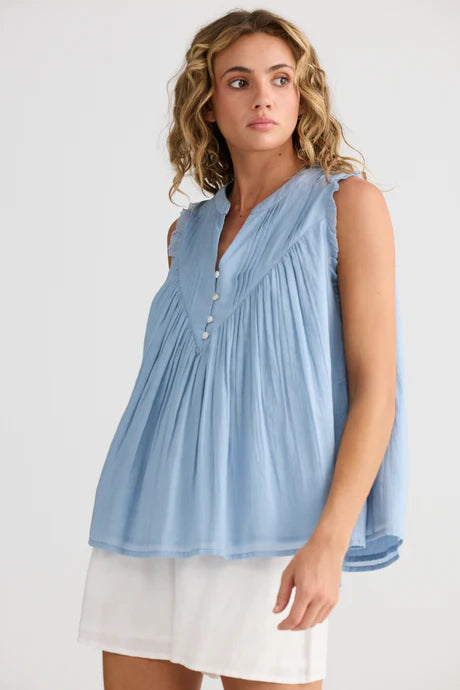 TALISMAN Sprite Sleeveless Top BLUE