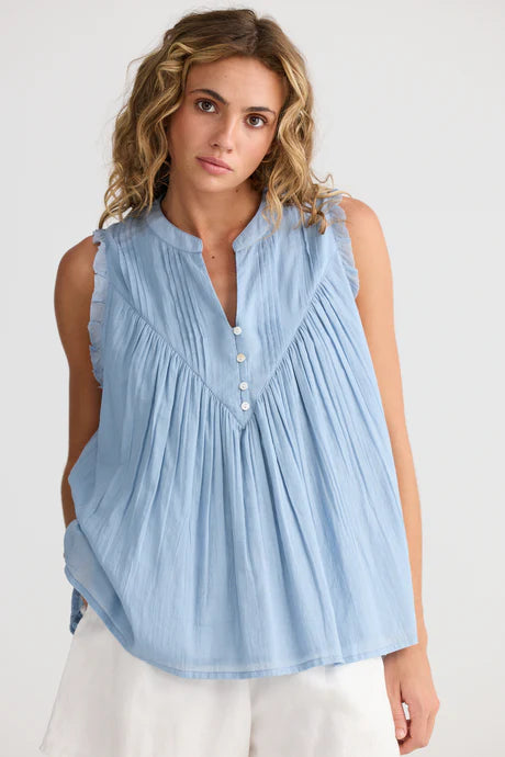 TALISMAN Sprite Sleeveless Top BLUE