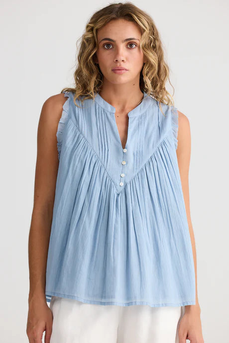 TALISMAN Sprite Sleeveless Top BLUE