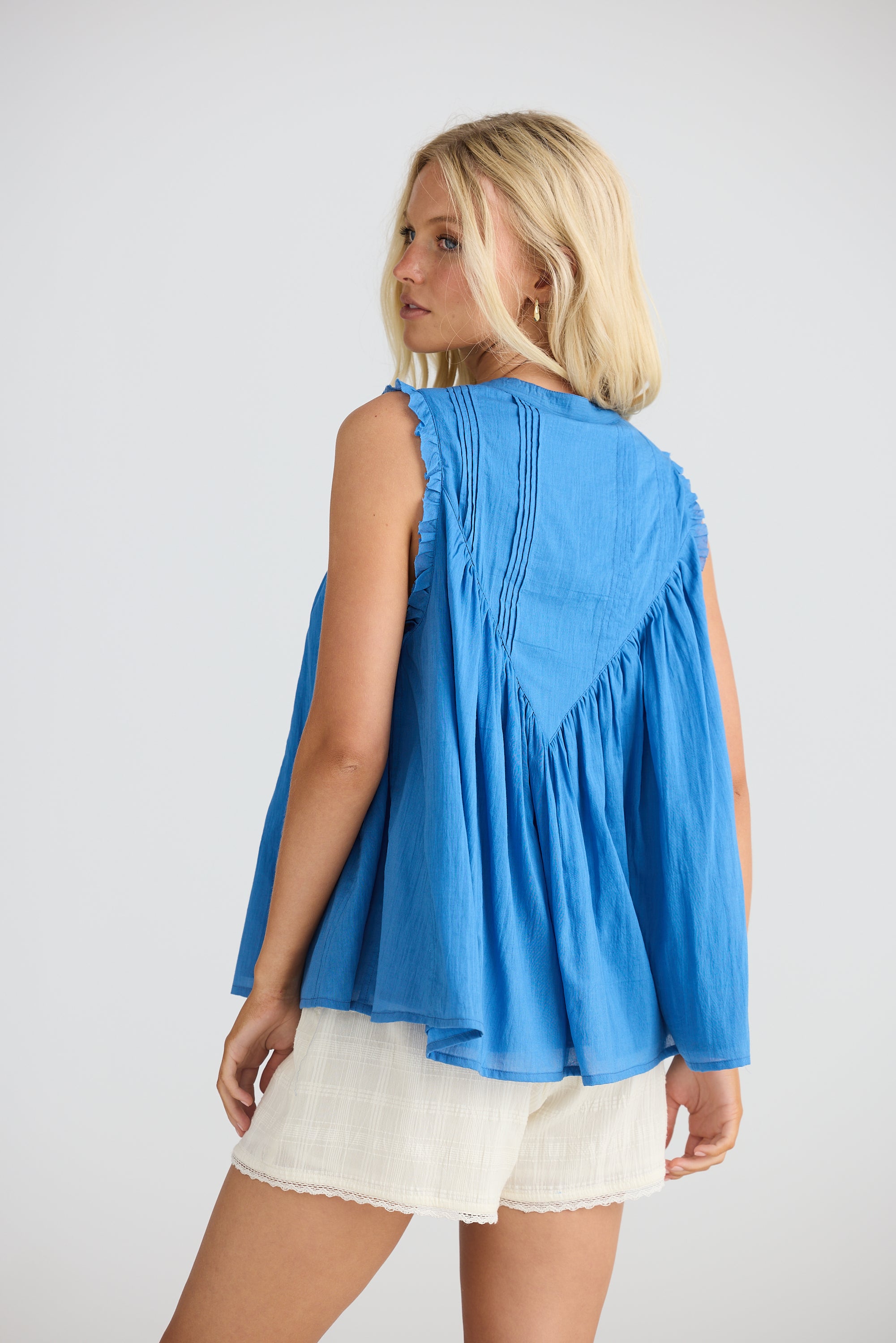 TALISMAN Sprite Sleeveless Top BLUE