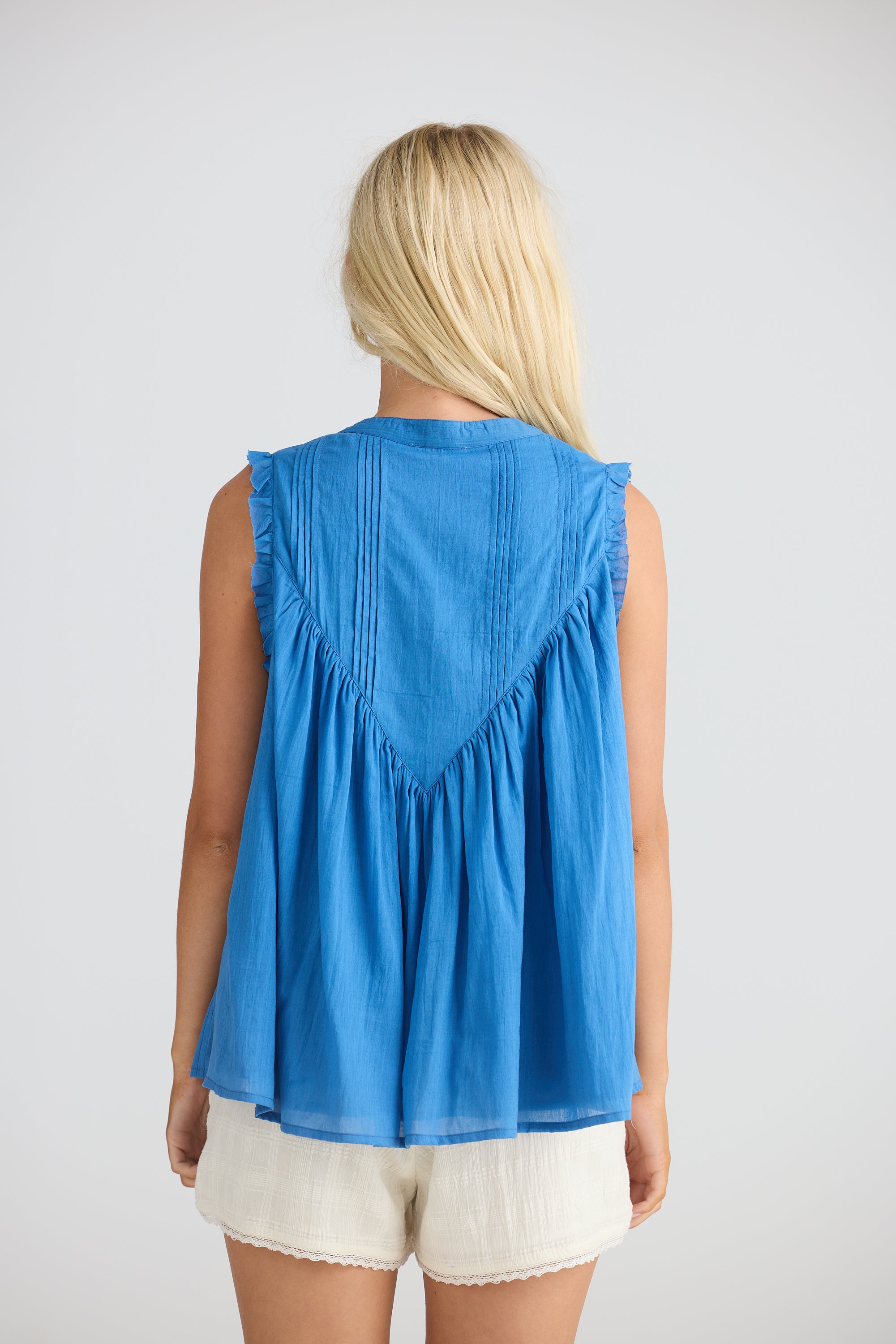 TALISMAN Sprite Sleeveless Top BLUE