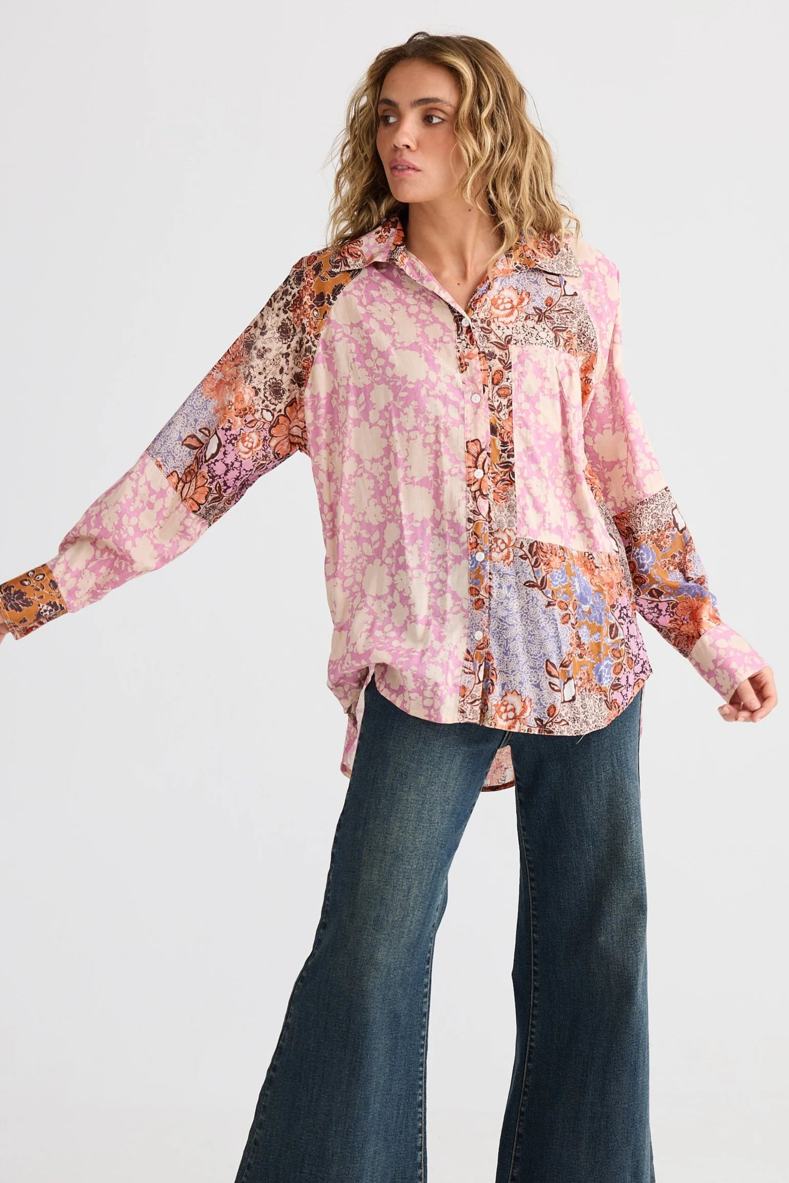 TALISMAN Freefalling Shirt MEADOW/DREAM