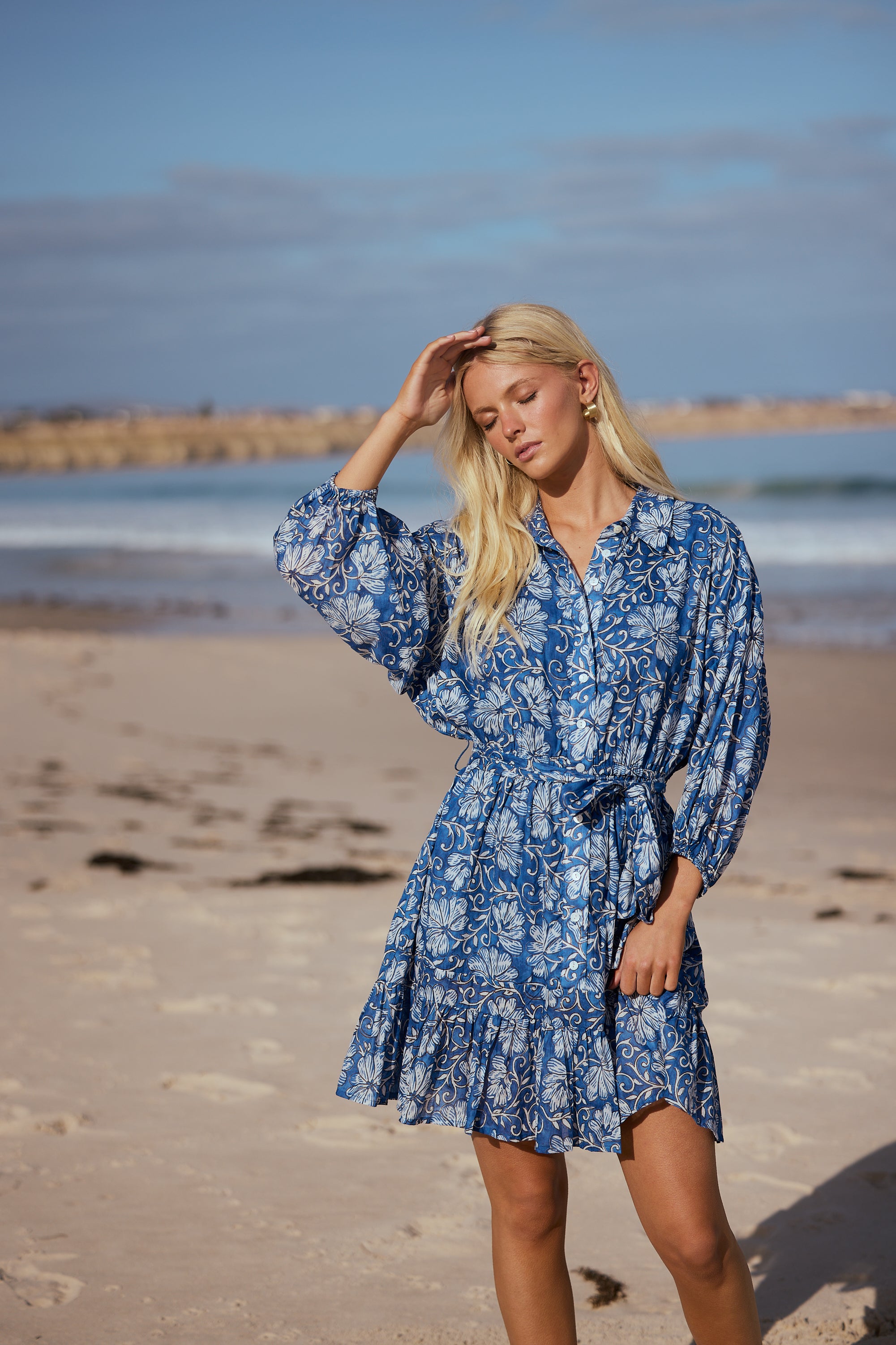 TALISMAN Echo Dress BLUE BLOSSOM