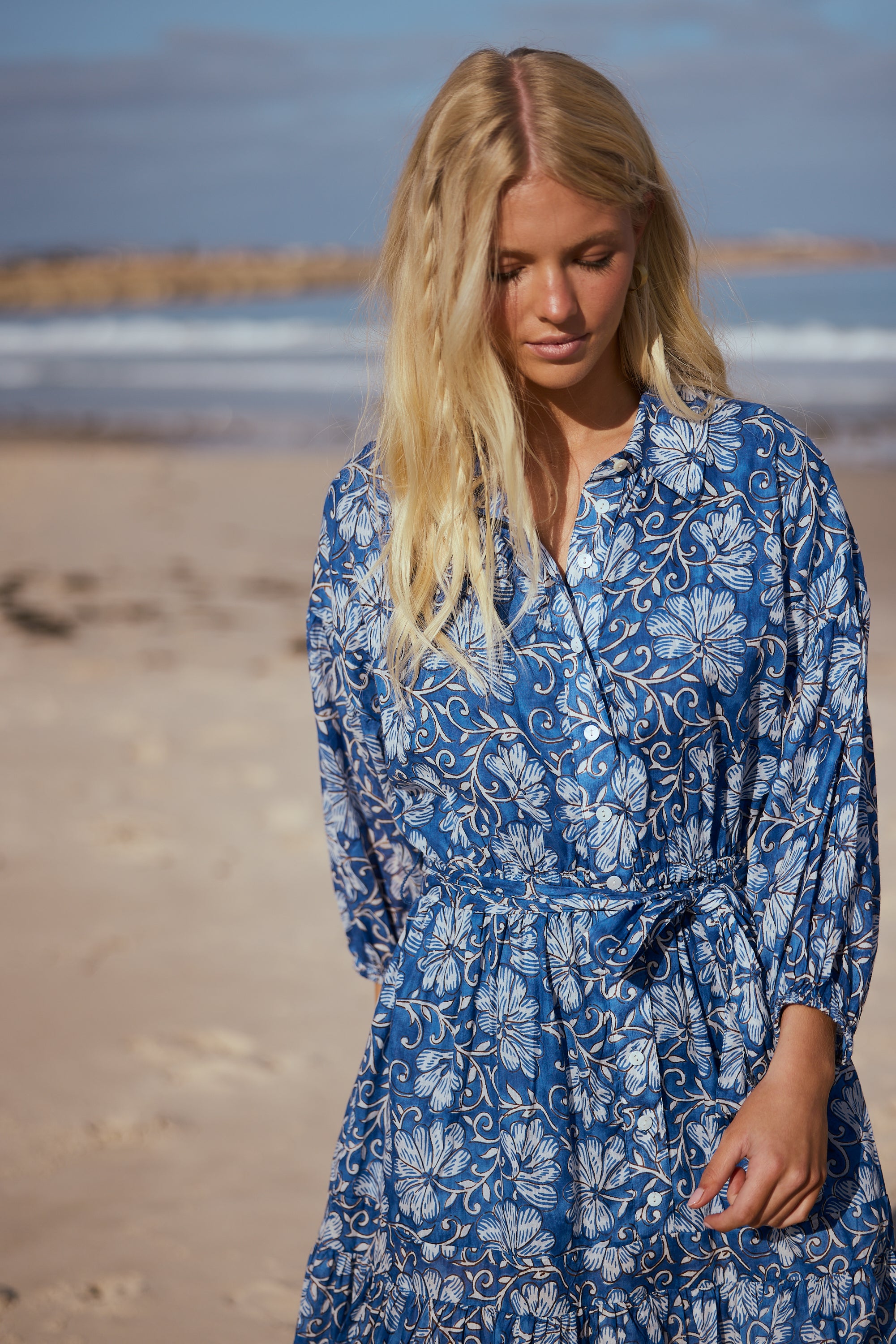 TALISMAN Echo Dress BLUE BLOSSOM