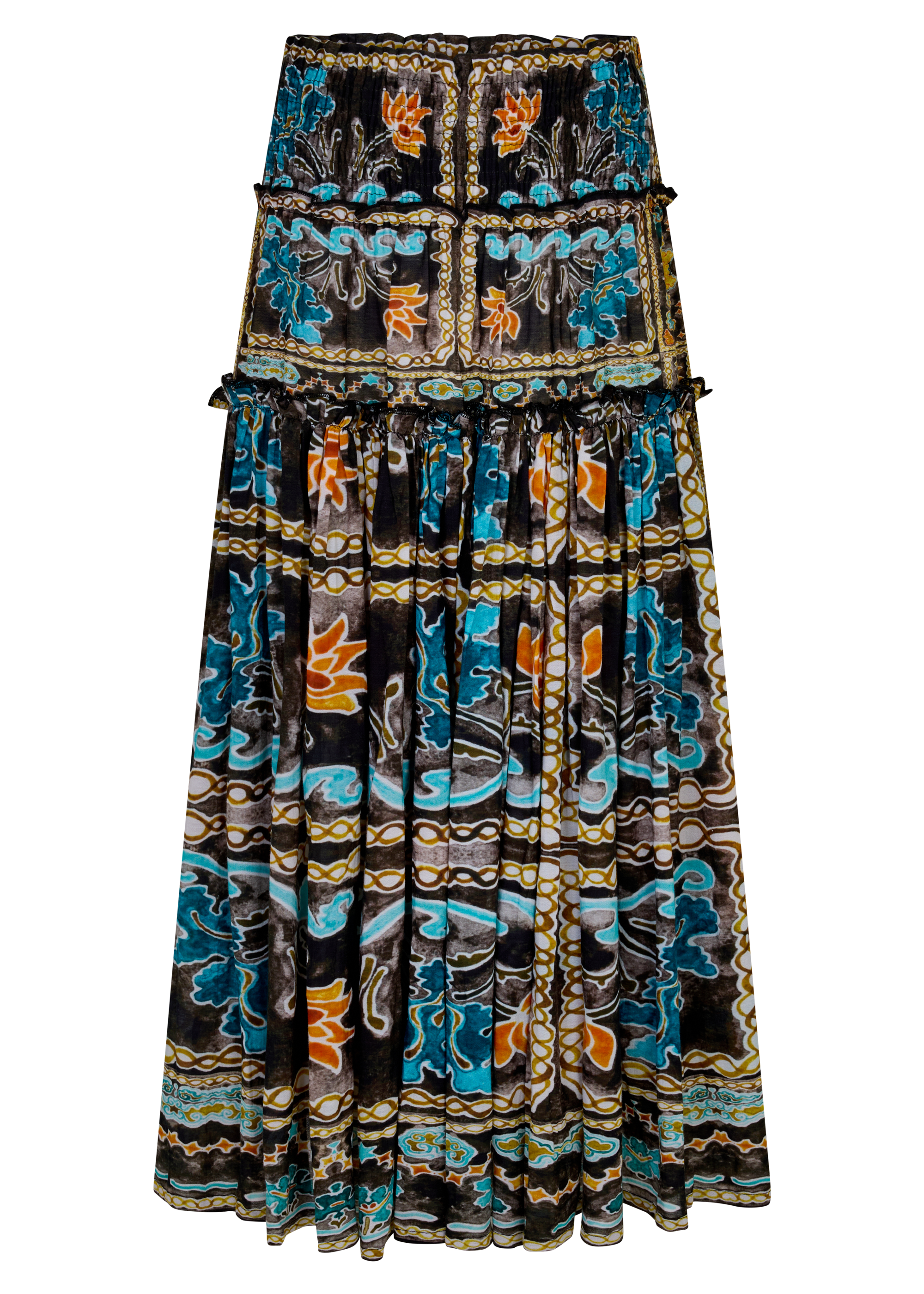 KINGA CSILLA Tatum Asa Shirred Maxi Skirt