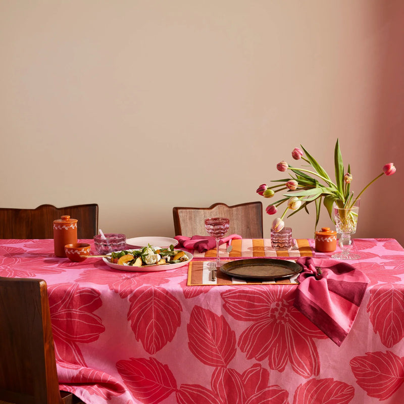 BONNIE & NEIL Medium Tablecloth MARGOT PINK 250cm x 145cm