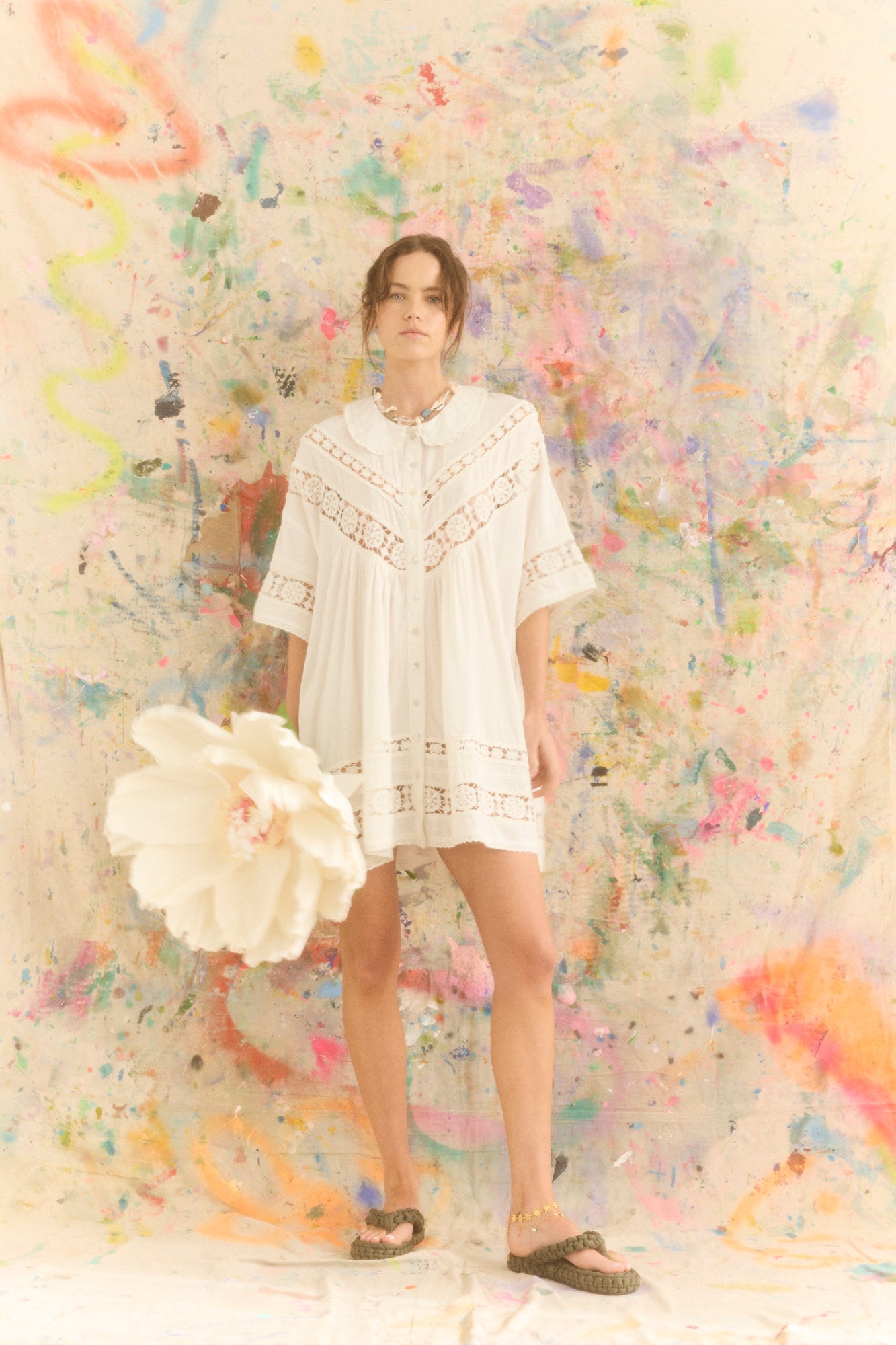 KINGA CSILLA Tessera Nola Button Down Dress