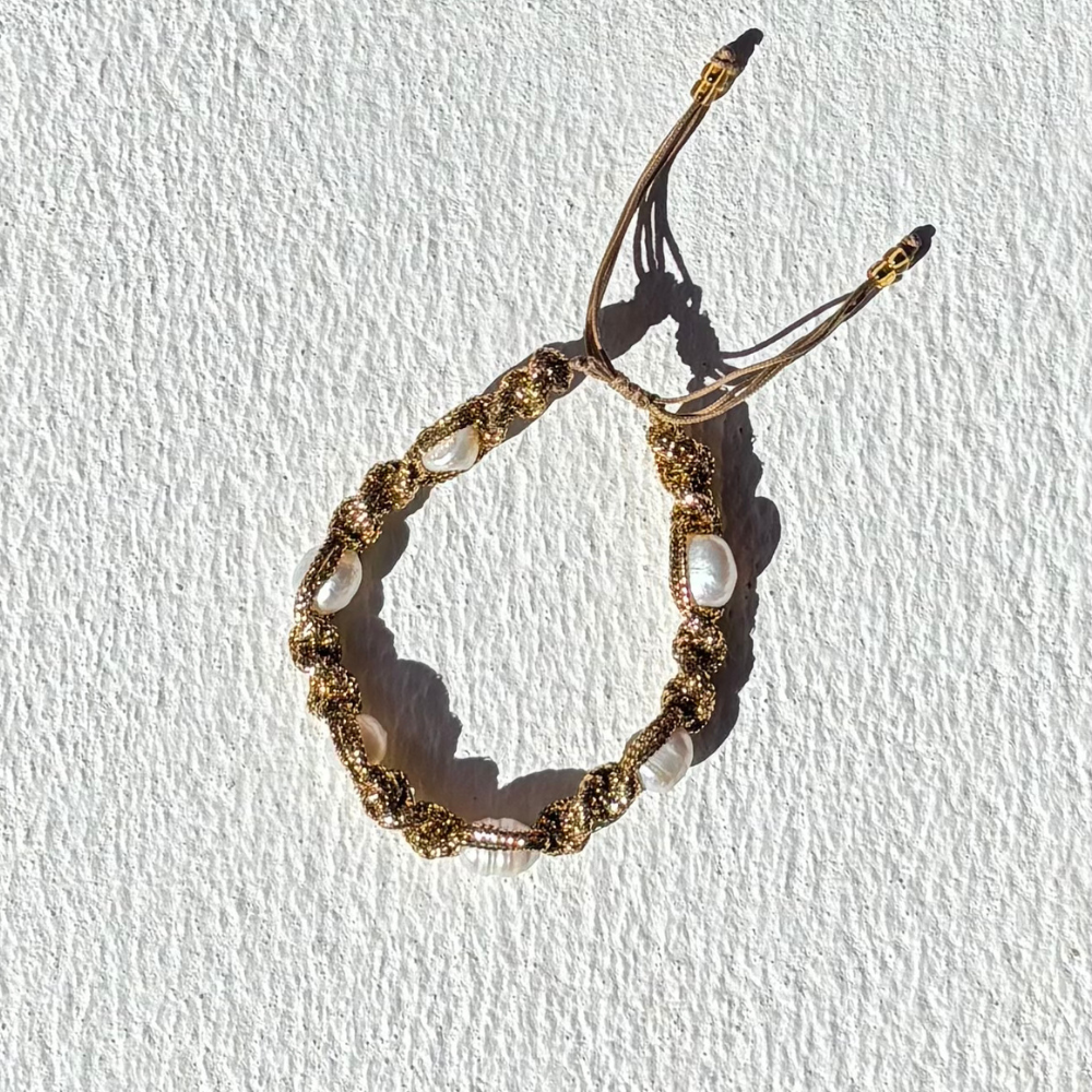 HEI TAI Taormina Gold Bracelet MULTI PEARL