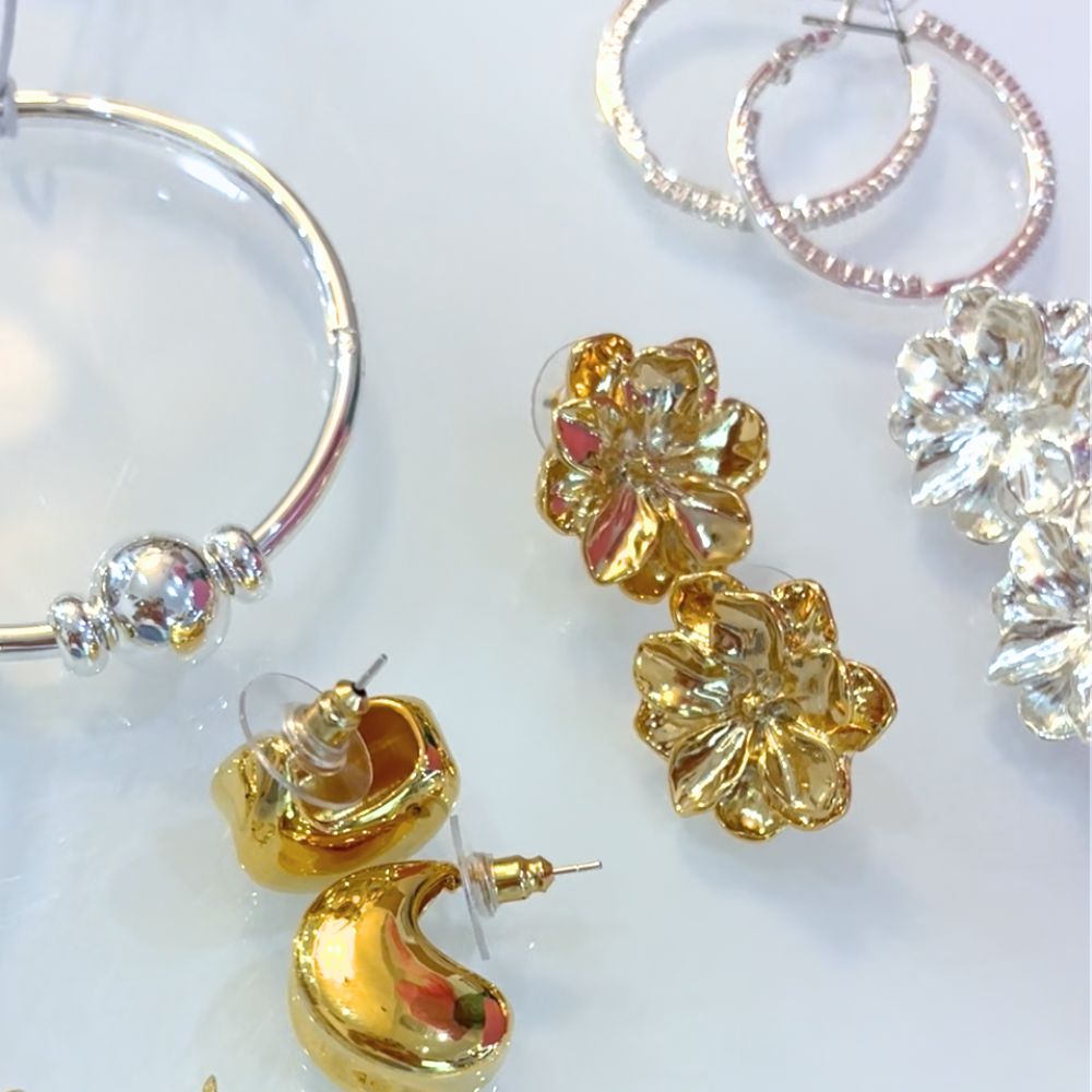 Camellia Earrings SILVER