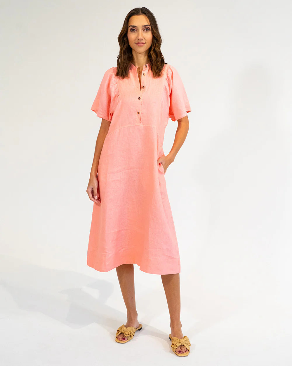 E+K Ticino Dress CORAL