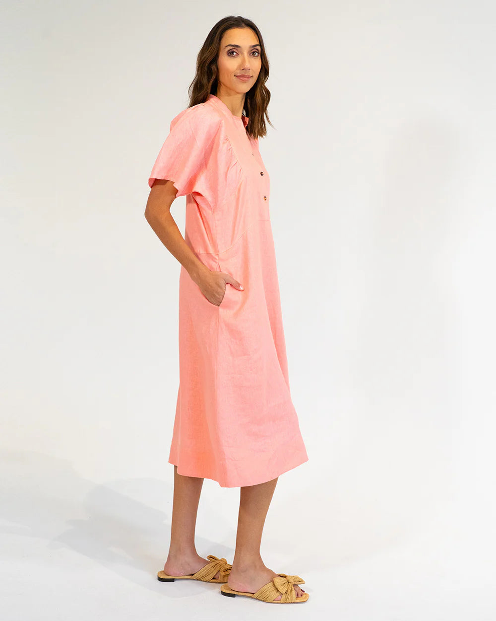 E+K Ticino Dress CORAL