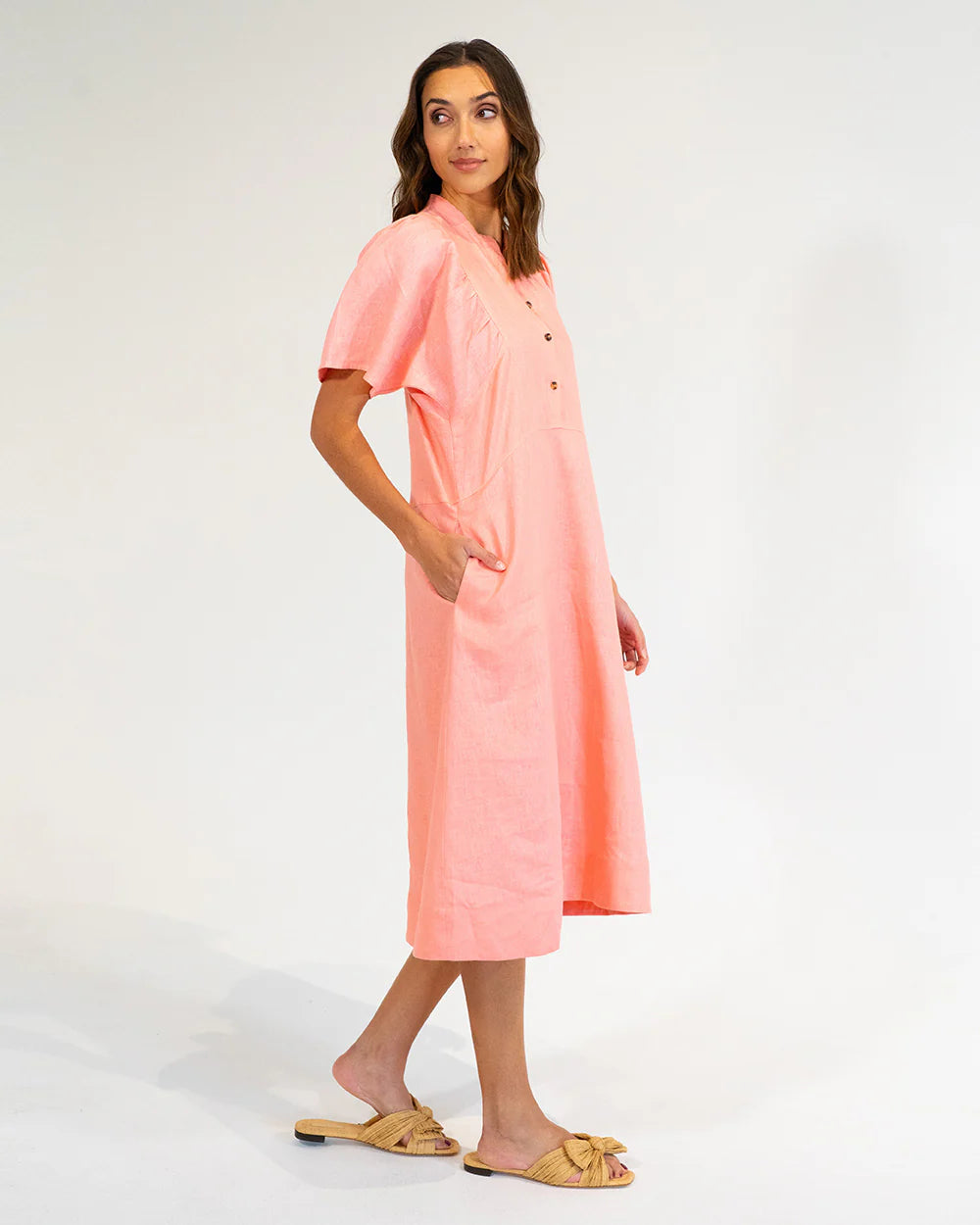 E+K Ticino Dress CORAL