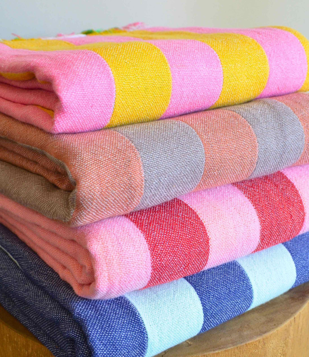 PATARA Viva Stripe Turkish Towel MATCHA