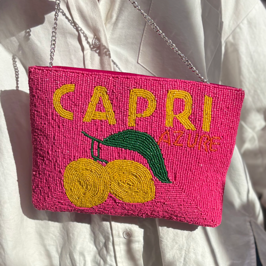 Capri Beaded Clutch