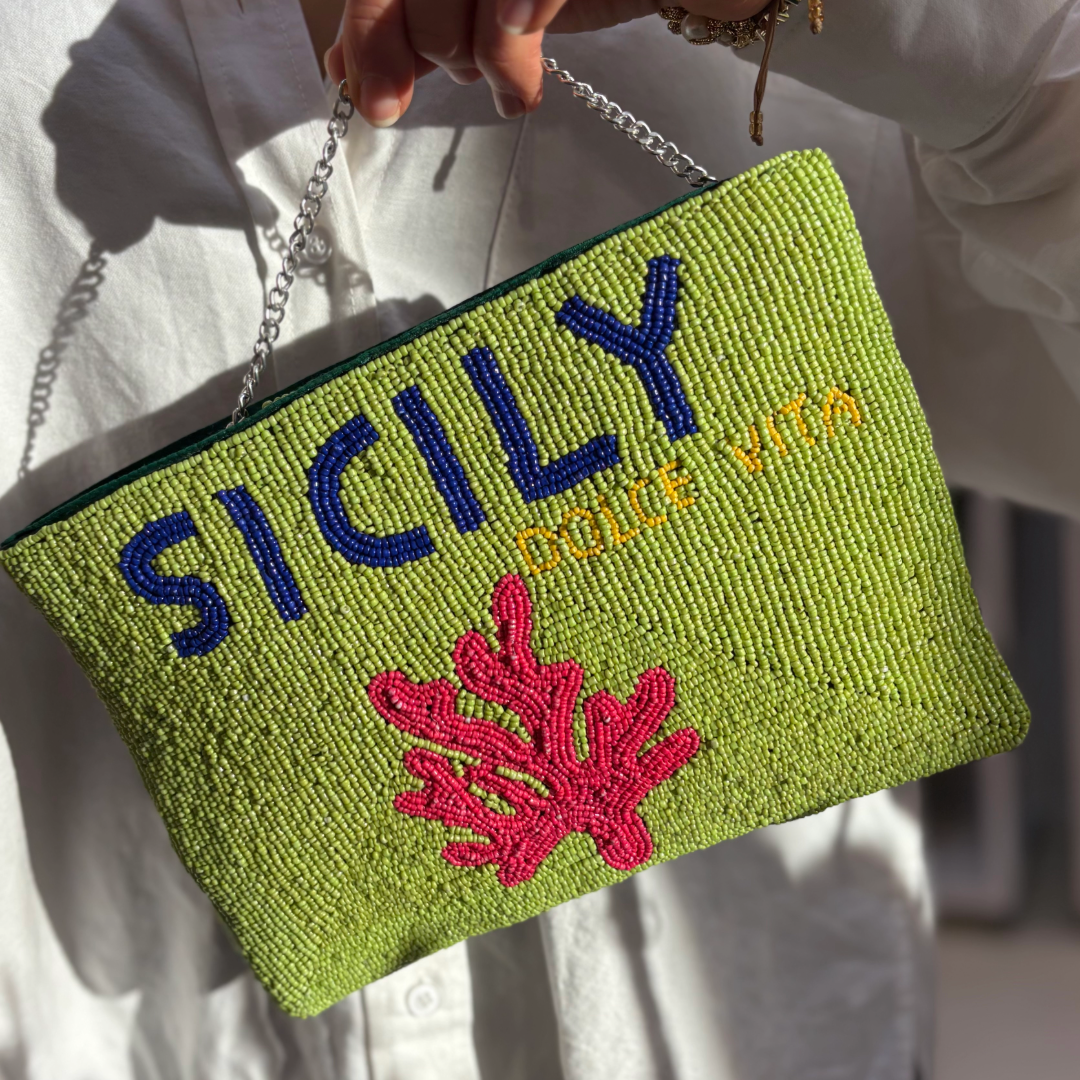 Sicily Beaded Clutch