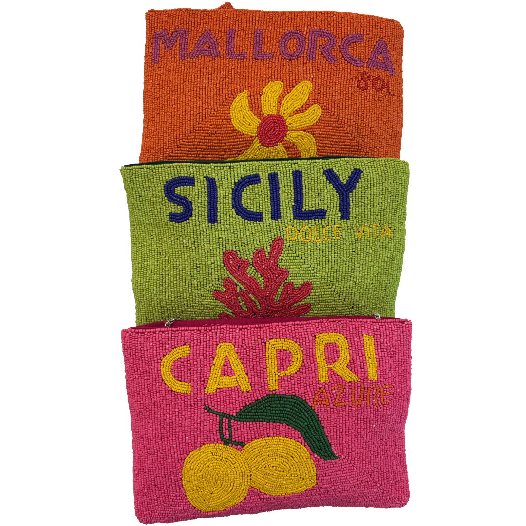 Sicily Beaded Clutch