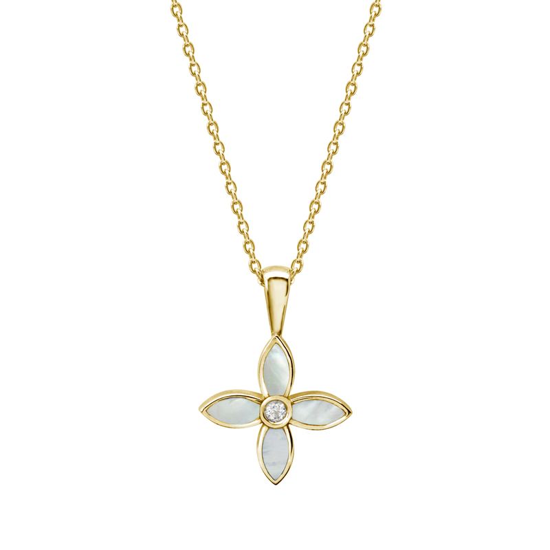 MURKANI Desert Flower Charm Necklace GOLD