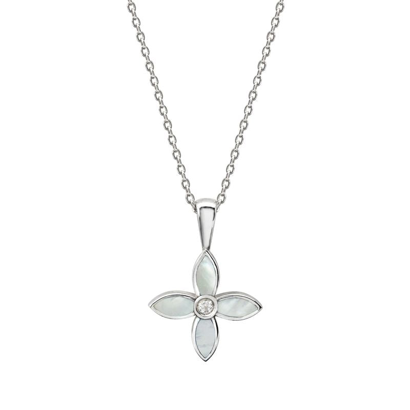 MURKANI Desert Flower Charm Necklace SILVER